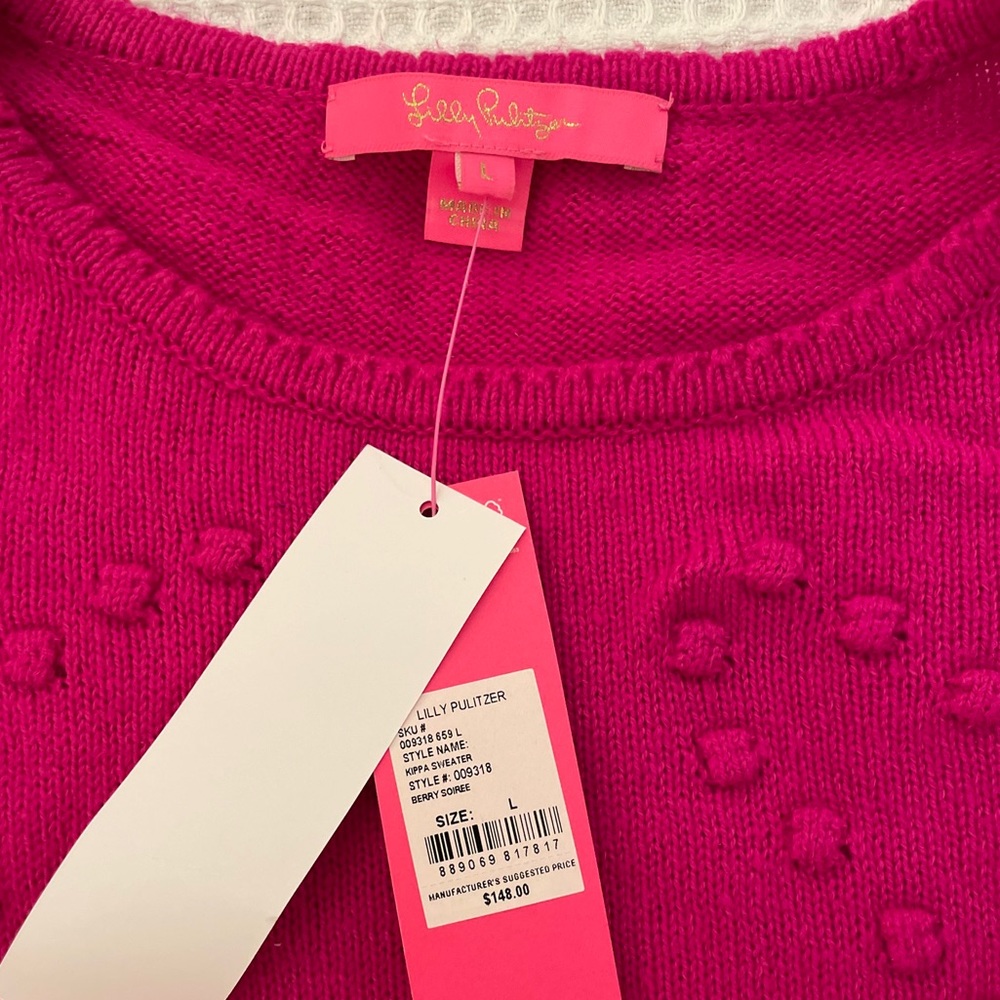 NWT Lilly Pulitzer Kippa Sweater Large